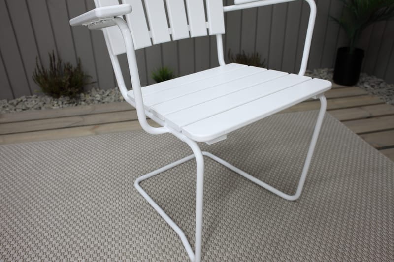 Vaxholm Karmstol Hvit - KWA - Hagemøbler & utemiljø - Stoler & Lenestoler - Spisestol ute
