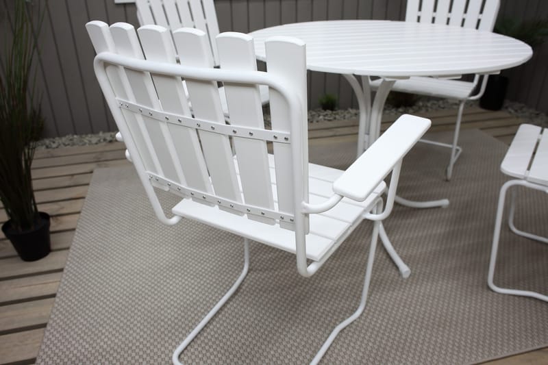 Vaxholm Karmstol Hvit - KWA - Hagemøbler & utemiljø - Stoler & Lenestoler - Spisestol ute