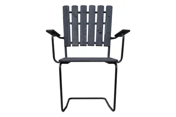 Vaxholm Lenestol - Kaffesvart/Grå - Hagemøbler & utemiljø - Stoler & Lenestoler - Spisestol ute