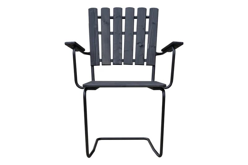 Vaxholm Lenestol - Kaffesvart/Grå - Hagemøbler & utemiljø - Stoler & Lenestoler - Spisestol ute