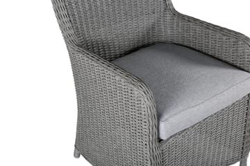 Wembley Karmstol - Grå - Hagemøbler & utemiljø - Stoler & Lenestoler - Spisestol ute