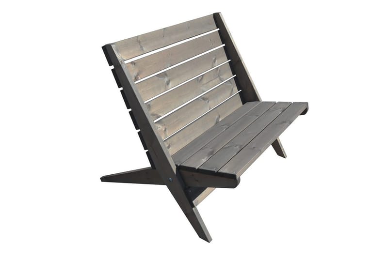 Stol EcoFurn Granny Double Furu Oljert Grå - Grå - Hagemøbler & utemiljø - Stoler & Lenestoler - Utelenestoler