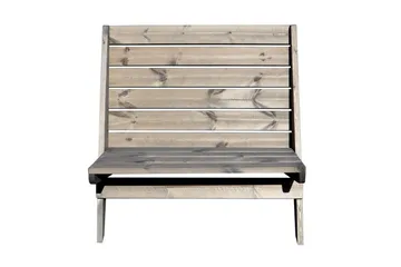 Stol EcoFurn Granny Double Furu Oljert Grå - Grå - Hagemøbler & utemiljø - Stoler & Lenestoler - Utelenestoler