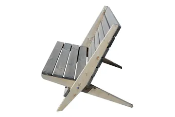 Stol EcoFurn Granny Double Furu Oljert Grå - Grå - Hagemøbler & utemiljø - Stoler & Lenestoler - Utelenestoler