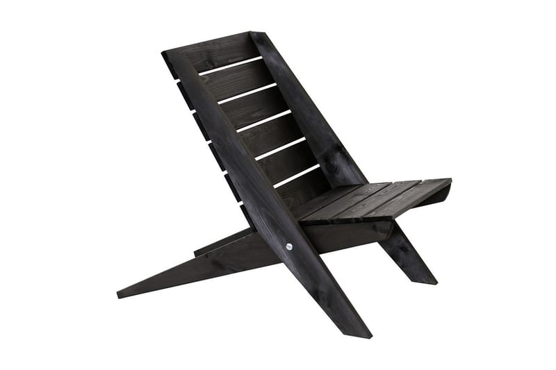 Stol EcoFurn Granny Furu Oljet Svart - Svart - Hagemøbler & utemiljø - Stoler & Lenestoler - Utelenestoler