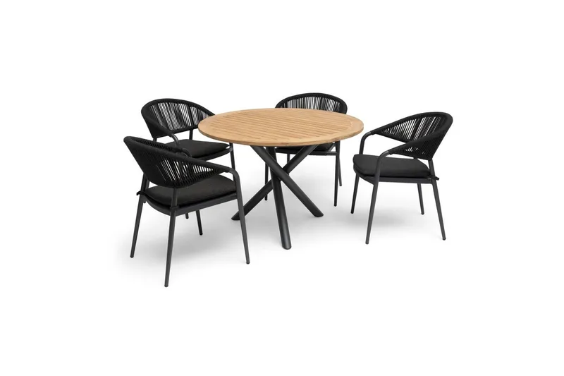 Stol Hillerstorp Ekeryd 4-pakk Antrasittgrå - Hagemøbler & utemiljø - Stoler & Lenestoler - Utelenestoler