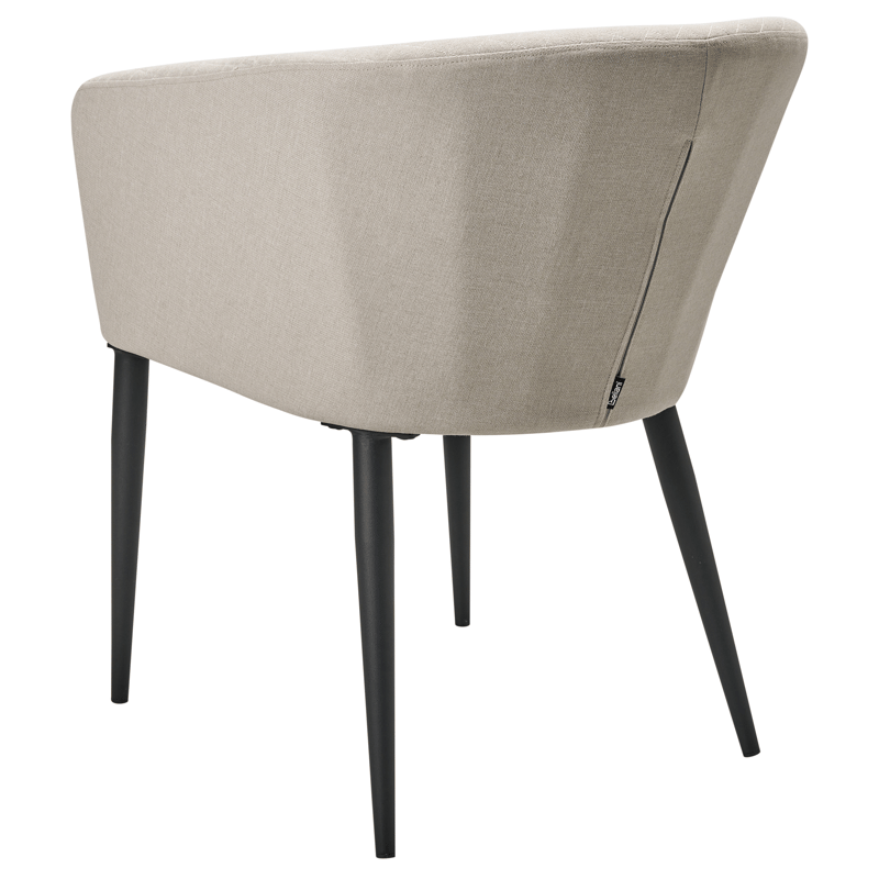 Stol utendørs Curgos - Beige/svart - Hagemøbler & utemiljø - Stoler & Lenestoler - Utelenestoler