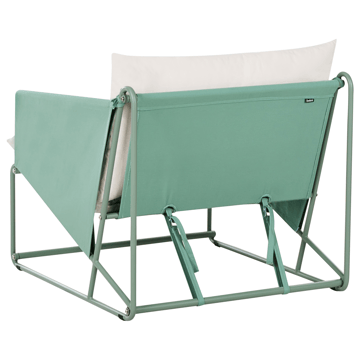 Stol utendørs med pute Ponte - Grønn/Beige - Hagemøbler & utemiljø - Stoler & Lenestoler - Utelenestoler