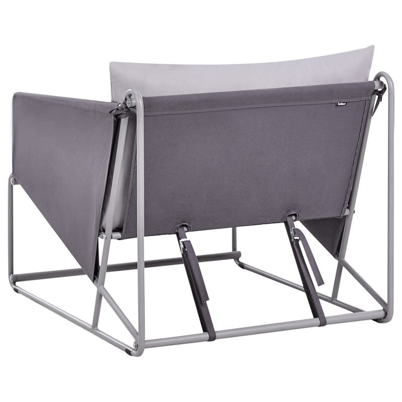 Stol utendørs med pute Ponte - Grå - Hagemøbler & utemiljø - Stoler & Lenestoler - Utelenestoler