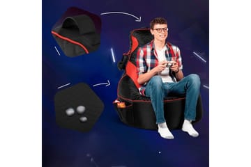 Sufian Utendørs Saccosekk 90 cm - Red/Svart - Hagemøbler & utemiljø - Stoler & Lenestoler - Sittesekker ute
