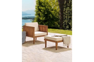 Taviano Utelenestol - Lys Brun/Beige - Hagemøbler & utemiljø - Stoler & Lenestoler - Utelenestoler