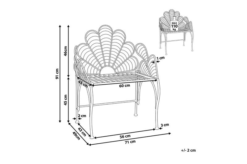 Thorpe Utelenestol - Svart - Hagemøbler & utemiljø - Stoler & Lenestoler - Utelenestoler