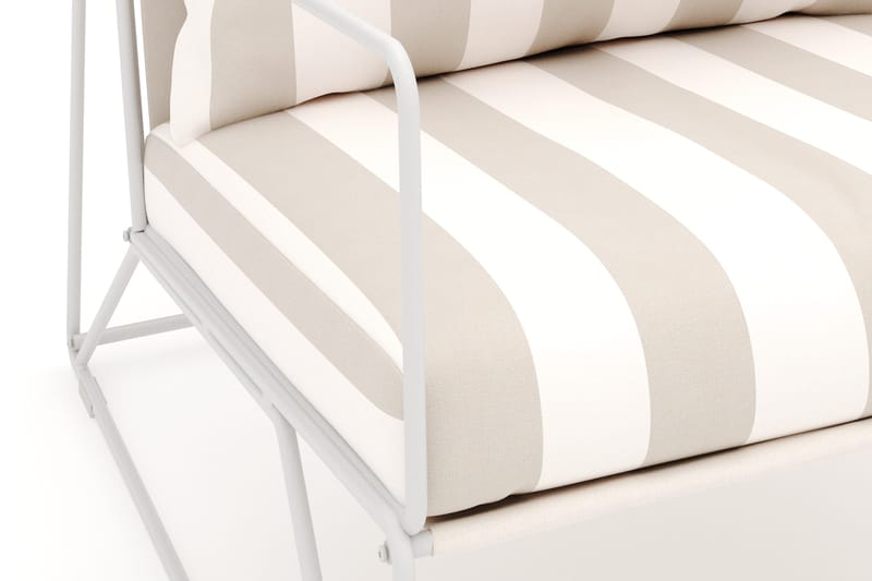 Usteryd Lounge Lenestol Utendørs - Beige/Stripet - Hagemøbler & utemiljø - Stoler & Lenestoler - Utelenestoler