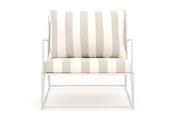 Usteryd Lounge Lenestol Utendørs - Beige/Stripet - Hagemøbler & utemiljø - Stoler & Lenestoler - Utelenestoler