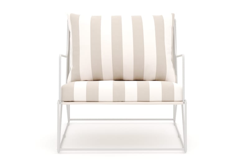 Usteryd Lounge Lenestol Utendørs - Beige/Stripet - Hagemøbler & utemiljø - Stoler & Lenestoler - Utelenestoler