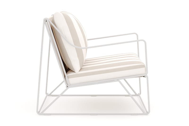 Usteryd Lounge Lenestol Utendørs - Beige/Stripet - Hagemøbler & utemiljø - Stoler & Lenestoler - Utelenestoler