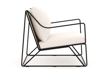 Usteryd Lounge Lenestol Utendørs - Svart/Beige - Hagemøbler & utemiljø - Stoler & Lenestoler - Utelenestoler