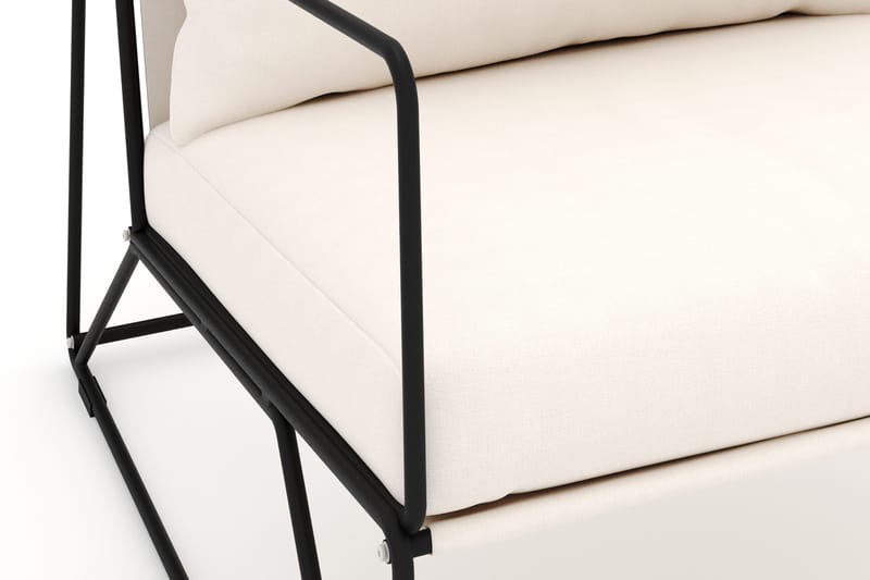 Usteryd Lounge Lenestol Utendørs - Svart/Beige - Hagemøbler & utemiljø - Stoler & Lenestoler - Utelenestoler