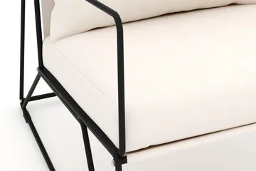 Usteryd Lounge Lenestol Utendørs - Svart/Beige - Hagemøbler & utemiljø - Stoler & Lenestoler - Utelenestoler