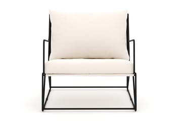 Usteryd Lounge Lenestol Utendørs - Svart/Beige - Hagemøbler & utemiljø - Stoler & Lenestoler - Utelenestoler