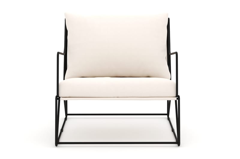 Usteryd Lounge Lenestol Utendørs - Svart/Beige - Hagemøbler & utemiljø - Stoler & Lenestoler - Utelenestoler