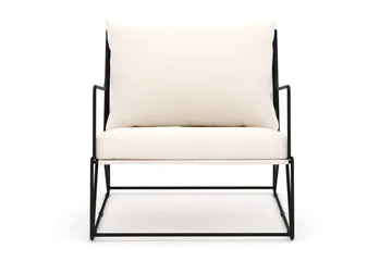 Usteryd Lounge Lenestol Utendørs - Svart/Beige - Hagemøbler & utemiljø - Stoler & Lenestoler - Utelenestoler