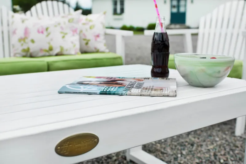 BULLERÖ STOL LAV RYGG HVIT FURU - hvitlasert furu - Hagemøbler & utemiljø - Stoler & Lenestoler - Utelenestoler