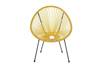 Cayaco Stol 2-pk - Kunstrotting/Gul - Hagemøbler & utemiljø - Stoler & Lenestoler - Utelenestoler