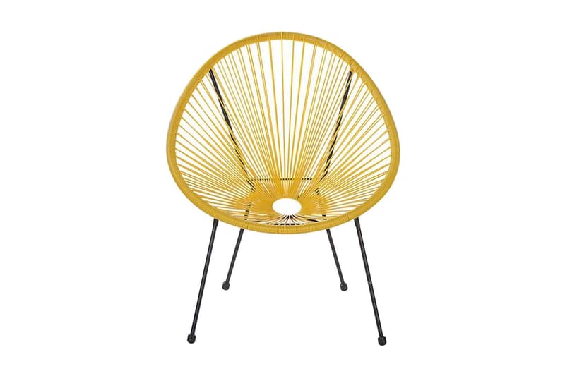 Cayaco Stol 2-pk - Kunstrotting/Gul - Hagemøbler & utemiljø - Stoler & Lenestoler - Utelenestoler