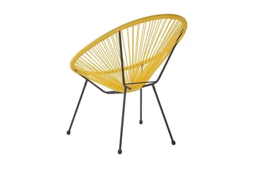 Cayaco Stol 2-pk - Kunstrotting/Gul - Hagemøbler & utemiljø - Stoler & Lenestoler - Utelenestoler