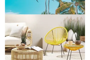 Cayaco Stol - Kunstrotting/Gul - Hagemøbler & utemiljø - Stoler & Lenestoler - Utelenestoler