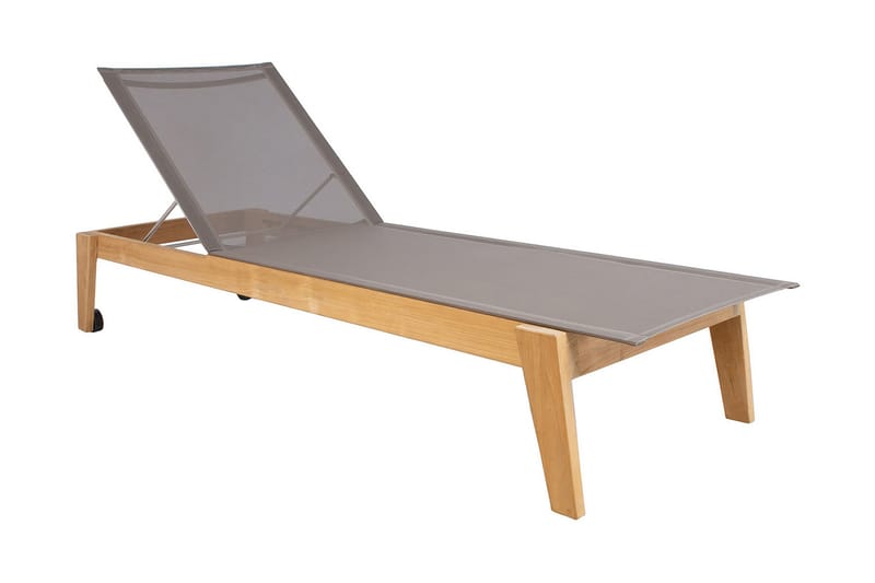 Dekkstol Bali 210x73xH33 cm Teak - Loungestol utendørs - Utelenestoler