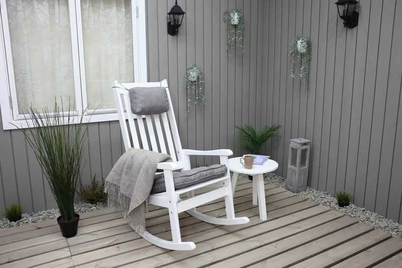 Ellabell Gyngestol - Grå - Hagemøbler & utemiljø - Stoler & Lenestoler - Utelenestoler