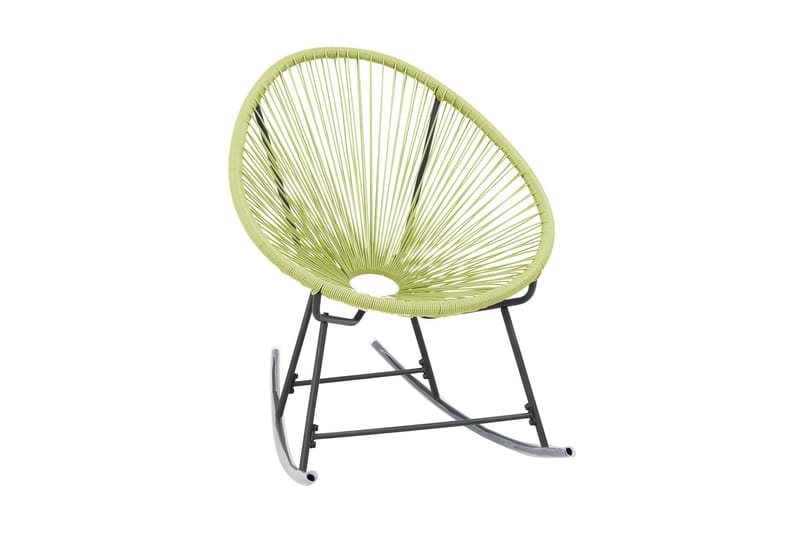 Gyngestol for hage måneformet polyrotting grønn - grønn - Utelenestoler - Loungestol utendørs