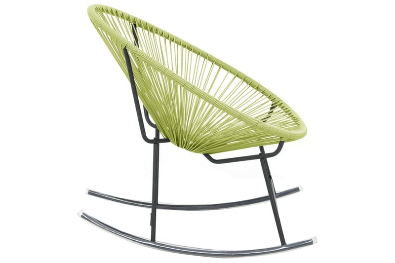 Gyngestol for hage måneformet polyrotting grønn - grønn - Utelenestoler - Loungestol utendørs