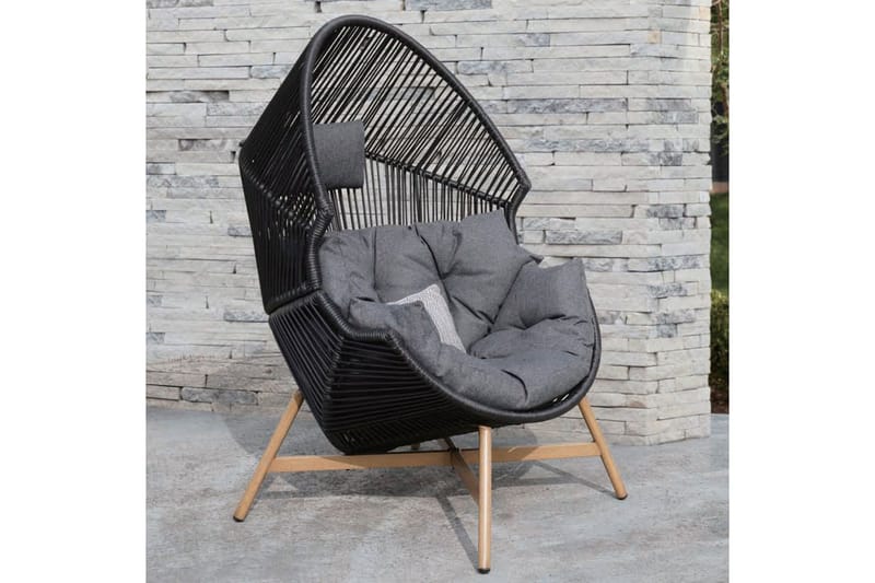 Helsinki Lenestol Svart - Hagemøbler & utemiljø - Stoler & Lenestoler - Utelenestoler