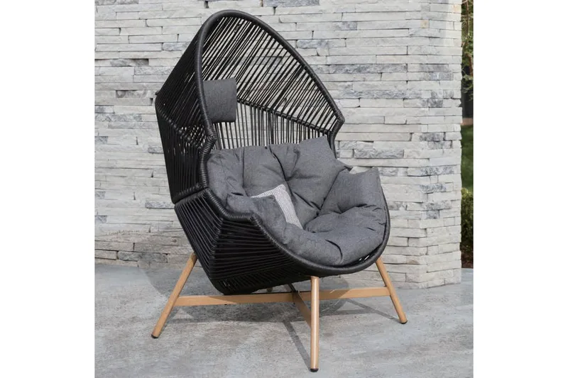 Helsinki Lenestol Svart - Hagemøbler & utemiljø - Stoler & Lenestoler - Utelenestoler
