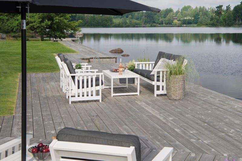 Hillerstorp Gotland Lenestol - Hvit - Hagemøbler & utemiljø - Stoler & Lenestoler - Utelenestoler