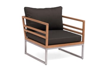 Hillerstorp Kaxheden Lounge Lenestol - Brun|Svart - Hagemøbler & utemiljø - Stoler & Lenestoler - Utelenestoler