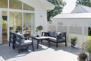 Hillerstorp Stoltö Lounge Lenestol - Grå|Svart - Hagemøbler & utemiljø - Stoler & Lenestoler - Utelenestoler