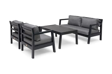 Hillerstorp Stoltö Lounge Lenestol - Grå|Svart - Hagemøbler & utemiljø - Stoler & Lenestoler - Utelenestoler