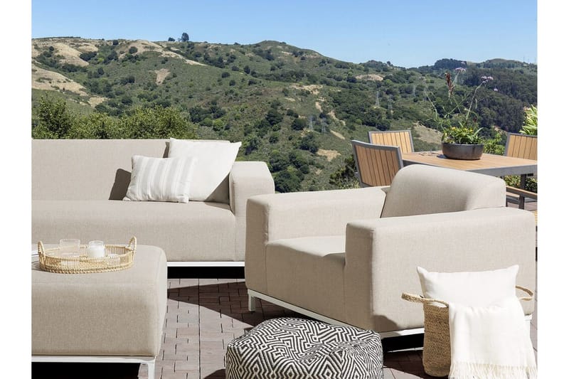 Hughen Lenestol 2-pk - Beige - Hagemøbler & utemiljø - Stoler & Lenestoler - Utelenestoler