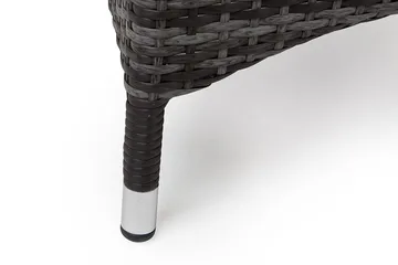 Jenny Justerbar Utendørs Spisestol – Regulerbar Lenestol i Kunstrotting - Grå - Hagemøbler & utemiljø - Stoler & Lenestoler - Utelenestoler