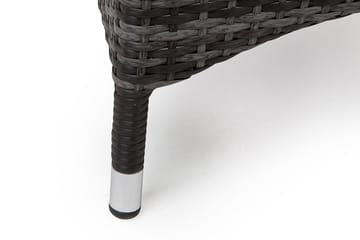 Jenny spisestol utendørs regulerbar – justerbar utendørs lenestol i kunstrotting - Grå - Hagemøbler & utemiljø - Stoler & Lenestoler - Utelenestoler