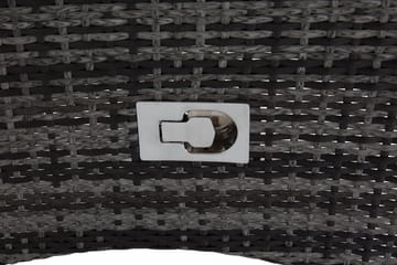 Jenny spisestol utendørs regulerbar – justerbar utendørs lenestol i kunstrotting - Grå - Hagemøbler & utemiljø - Stoler & Lenestoler - Utelenestoler