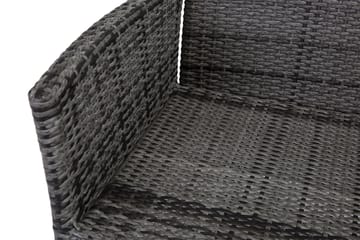 Jenny spisestol utendørs regulerbar – justerbar utendørs lenestol i kunstrotting - Grå - Hagemøbler & utemiljø - Stoler & Lenestoler - Utelenestoler