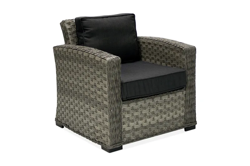 Lenestol GENEVA med pute 78x75x78cm grå