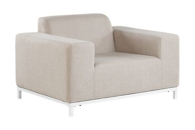 Lenestol Hughen 2-pk - Beige - Loungestol utendørs - Utelenestoler