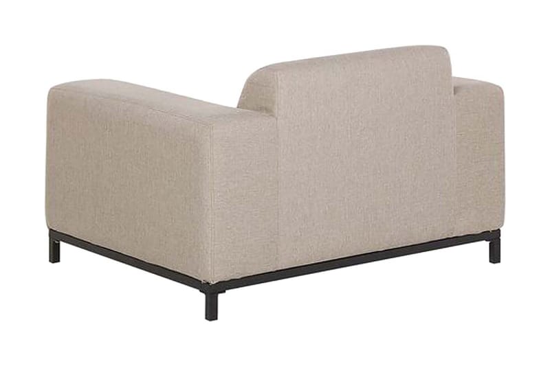 Lenestol Hughen 2-pk - Beige / Svart - Loungestol utendørs - Utelenestoler