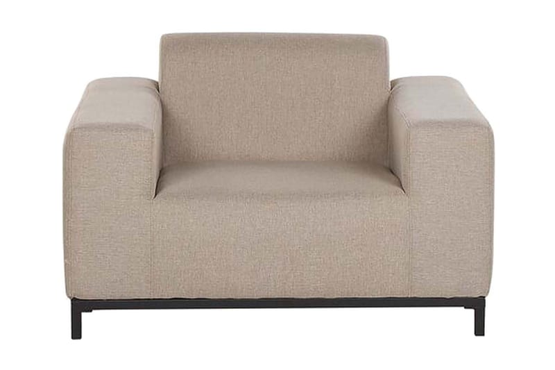 Lenestol Hughen 2-pk - Beige / Svart - Loungestol utendørs - Utelenestoler